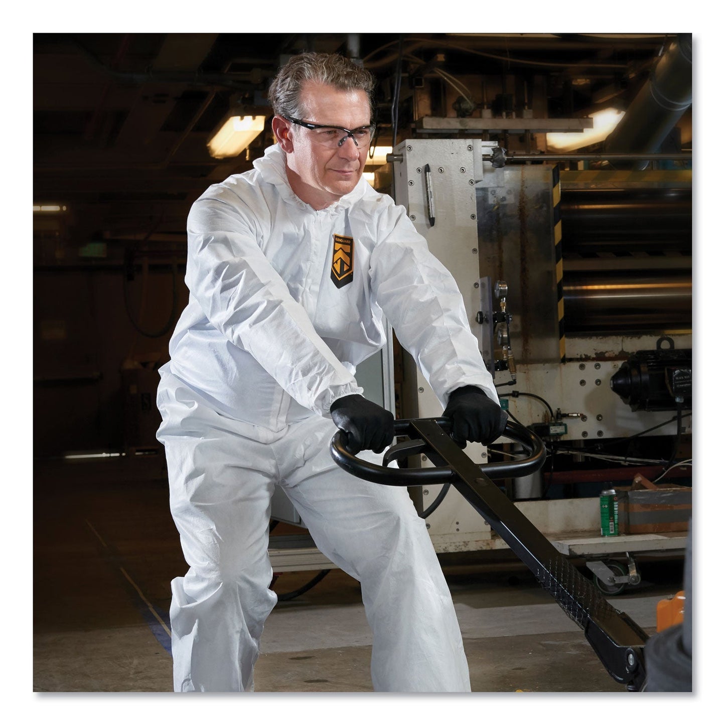 KleenGuard A20 Elastic Back and Ankle Hood and Boot Coveralls, 2X-Large, White, 24/Carton