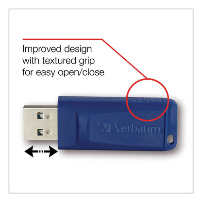 Verbatim Classic USB 2.0 Flash Drive, 8 GB, Blue