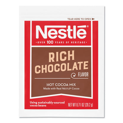 Nestlé Hot Cocoa Mix, Rich Chocolate, 0.71 oz Packets, 50/Box, 6 Box/Carton