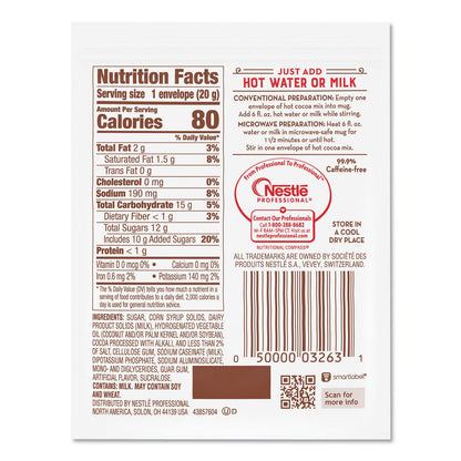 Nestlé Hot Cocoa Mix, Rich Chocolate, .71oz, 50/Box