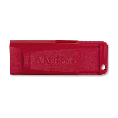 Verbatim Store 'n' Go USB Flash Drive, 128 GB, Red