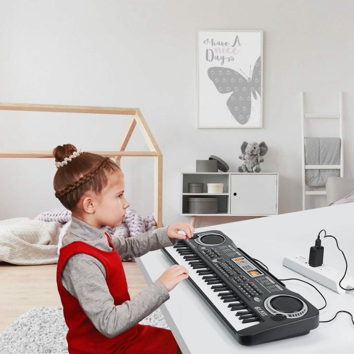61 Keys Digital Music Electronic Keyboard