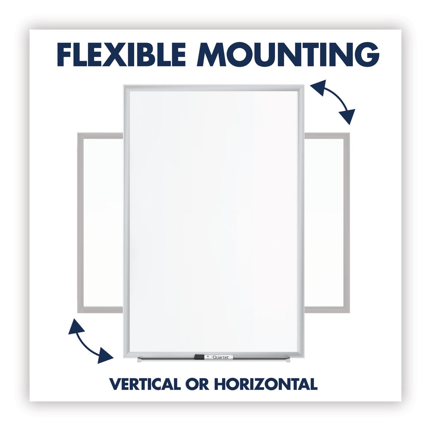 Quartet Classic Series Total Erase Dry Erase Board, 24 x 18, Silver Aluminum Frame