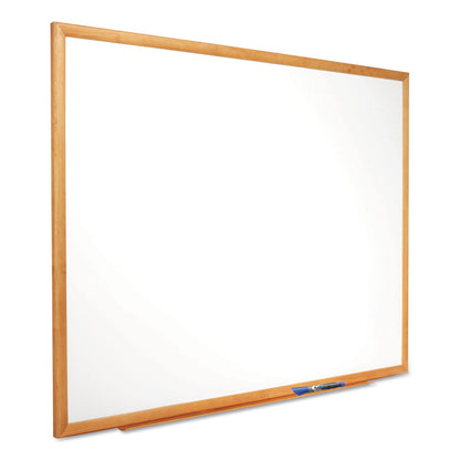 Quartet Classic Series Total Erase Dry Erase Board, 36 x 24, Oak Finish Frame