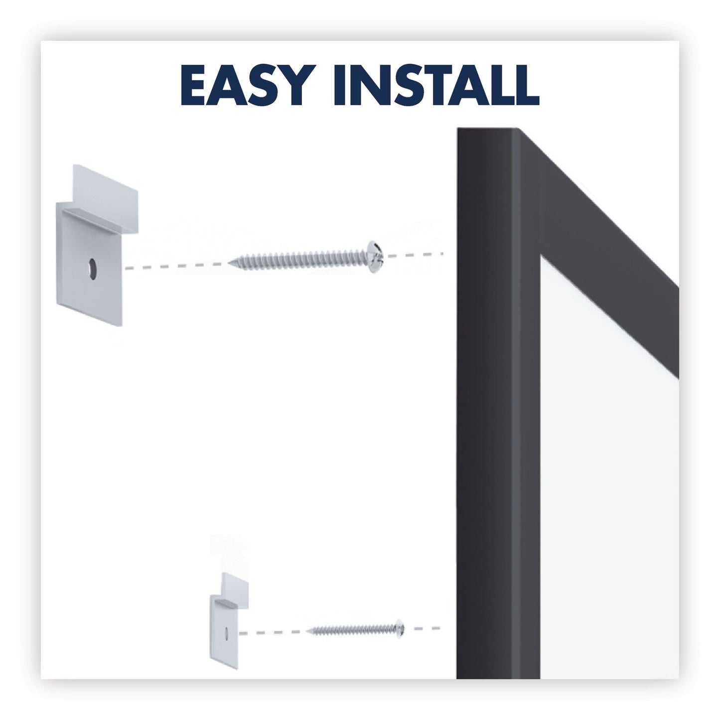 Quartet Classic Series Total Erase Dry Erase Board, 60 x 36, White Surface, Black Frame