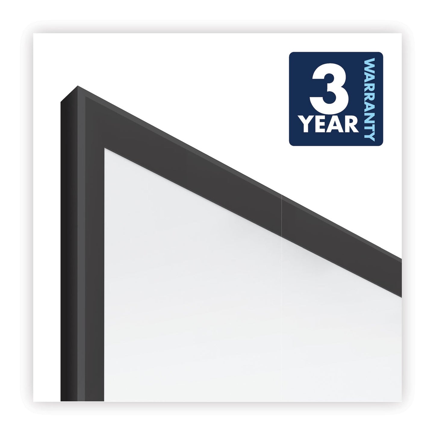 Quartet Classic Series Total Erase Dry Erase Board, 36 x 24, White Surface, Black Frame