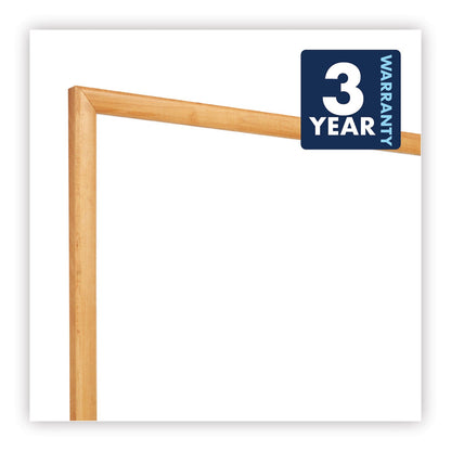 Quartet Classic Series Total Erase Dry Erase Board, 36 x 24, Oak Finish Frame