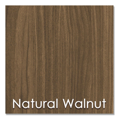 Linea Italia Urban 36" Credenza, Bottom Pedestal, 35.25w x 15.25d x 23.75h, Natural Walnut