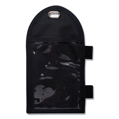 Advantus Badge Holder with Pen Loop, Vertical, Black 3.25" x 6" Holder, 2.75" x 3.5" Insert, 12/Box