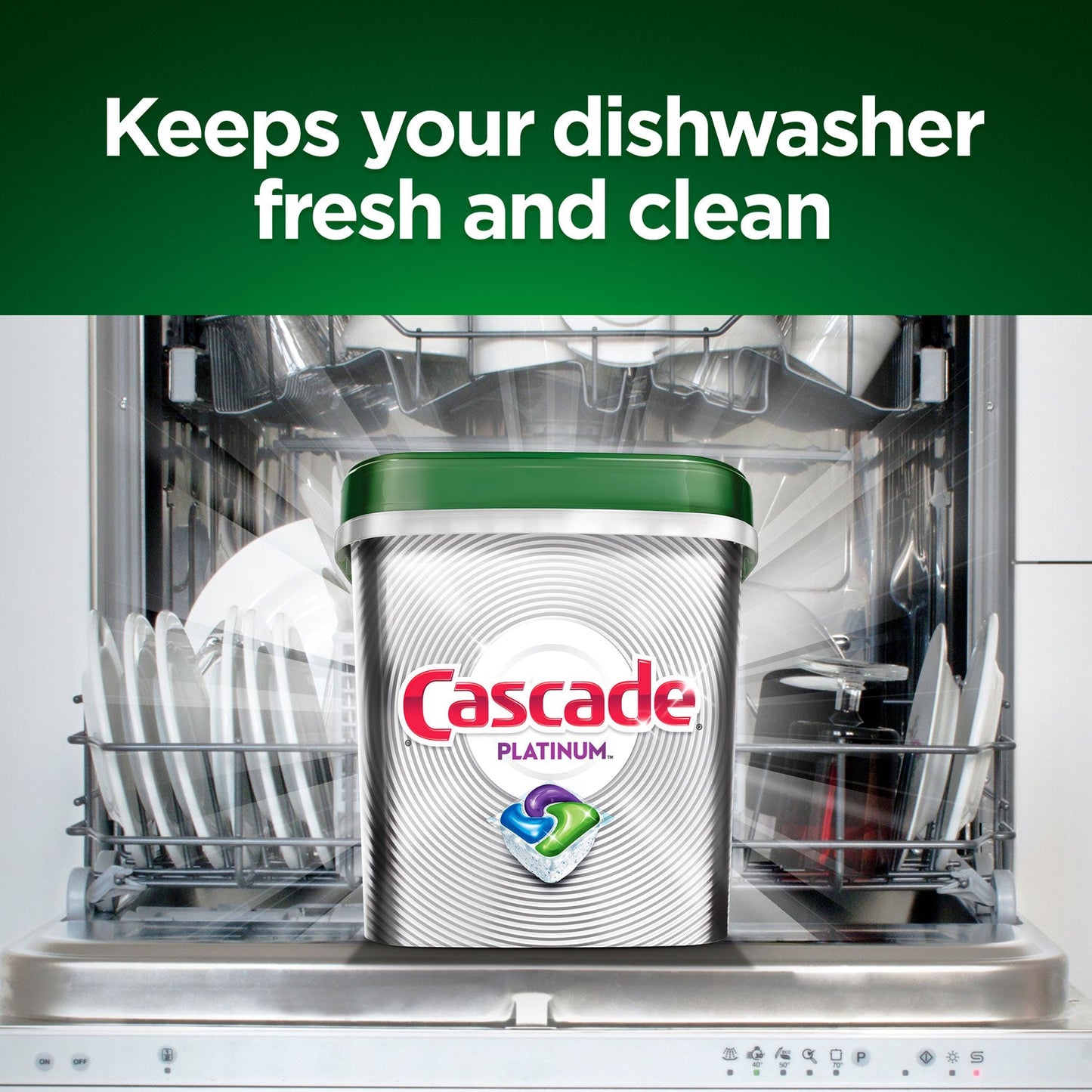 Cascade ActionPacs, Fresh Scent, 34.5 oz Bag, 62 Packs/Bag