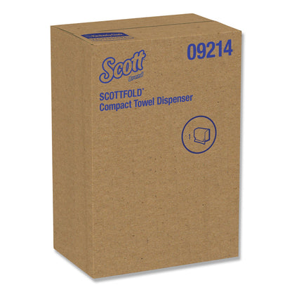 Scottfold Folded Towel Dispenser, 10.75 x 4.75 x 9, White