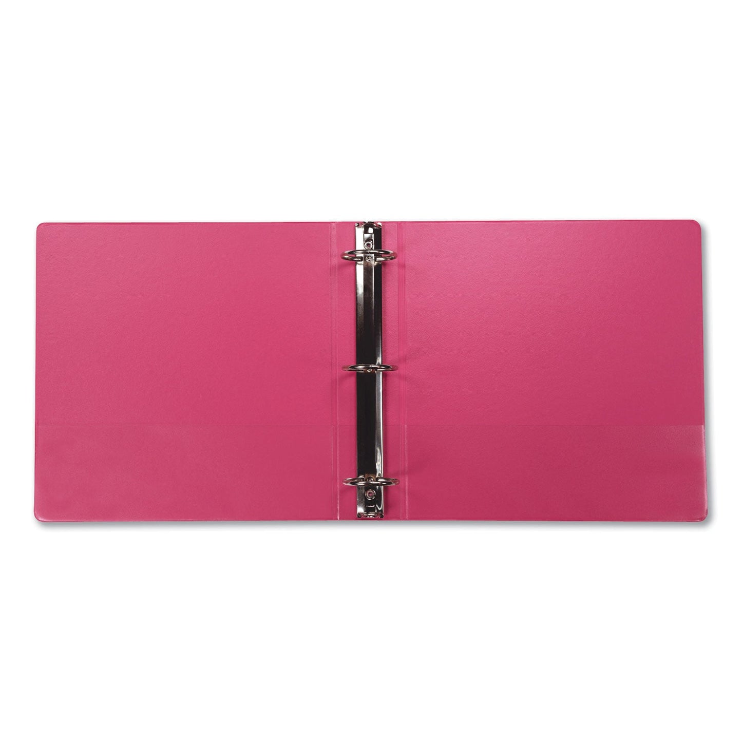 Samsill Earth's Choice Biobased Economy Round Ring View Binders, 3 Rings, 2" Capacity, 11 x 8.5, Berry