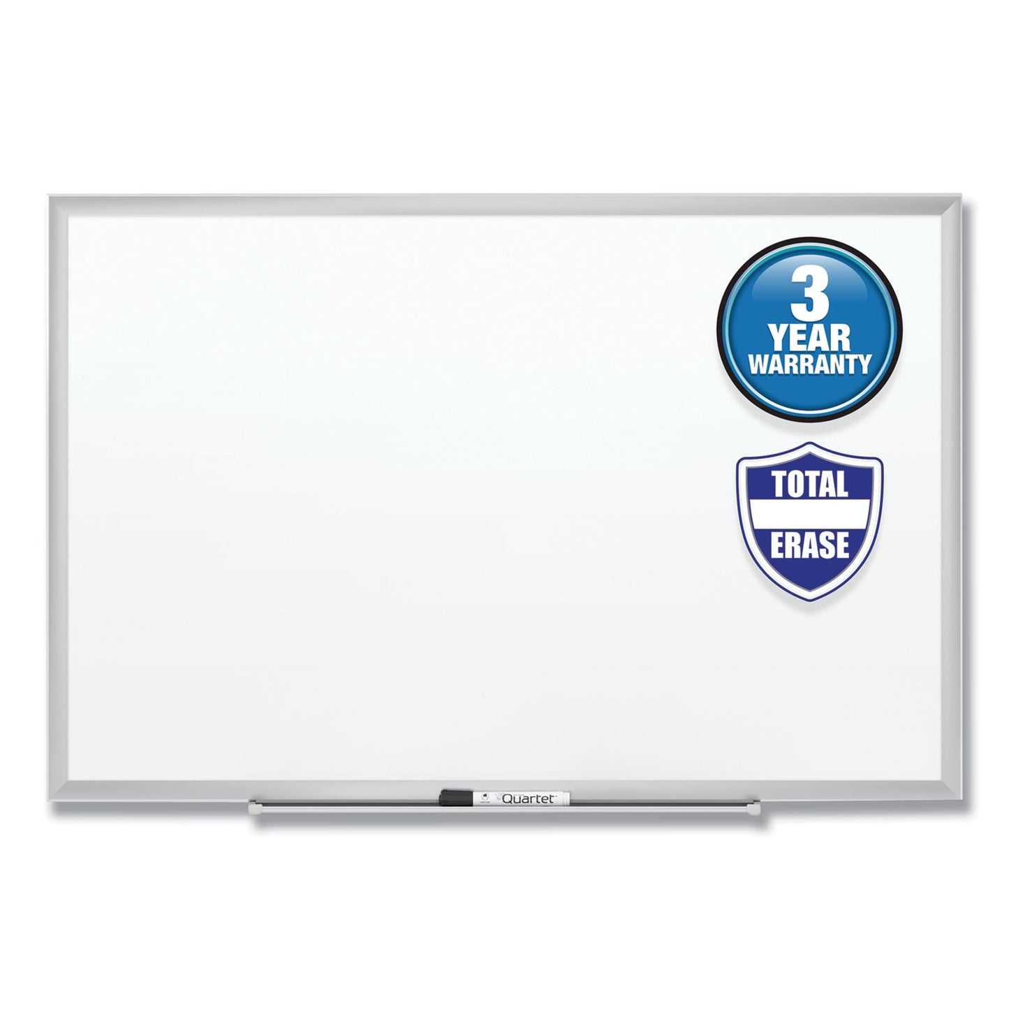 Quartet Classic Series Total Erase Dry Erase Board, 72 x 48, Silver Aluminum Frame