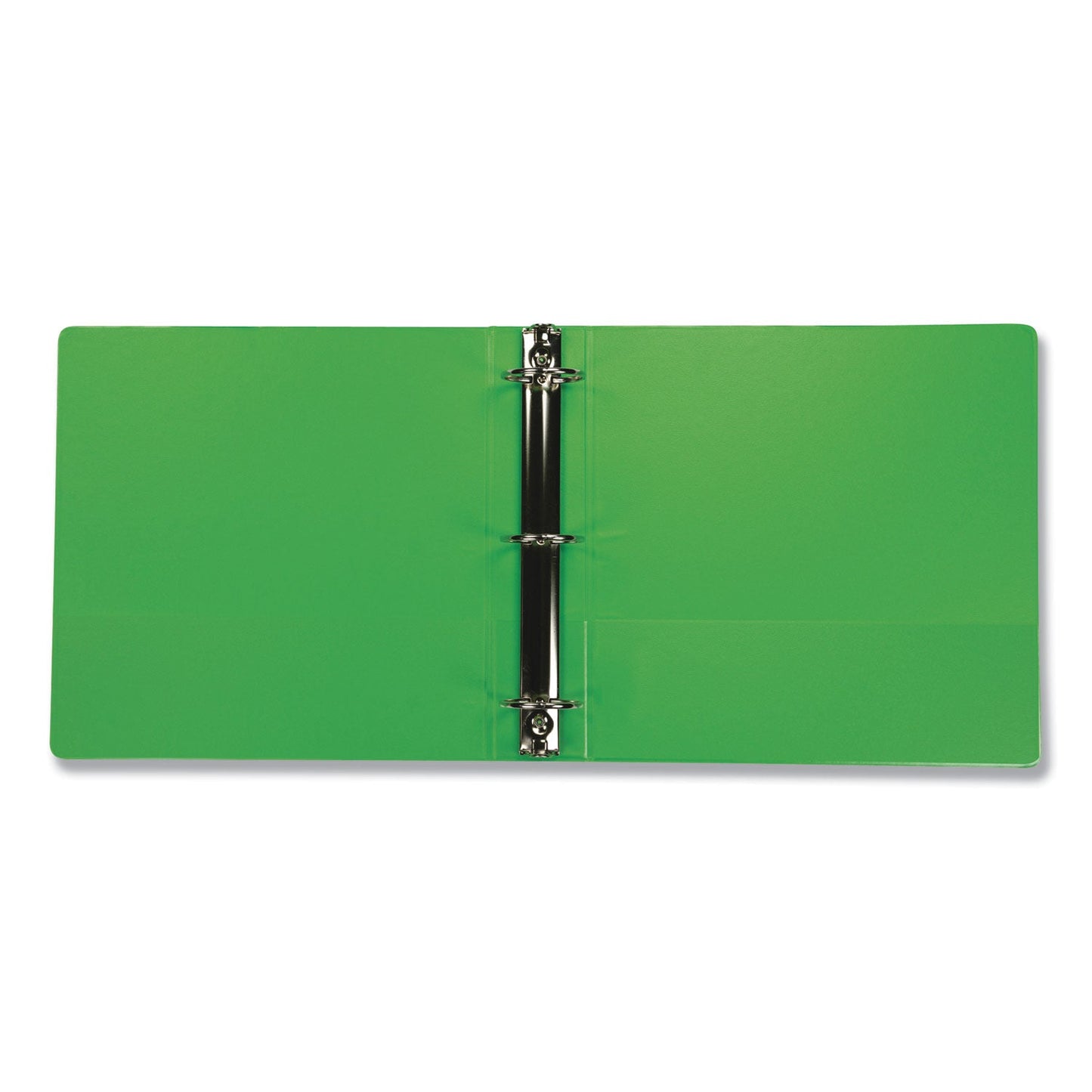 Samsill Earth's Choice Biobased Economy Round Ring View Binders, 3 Rings, 2" Capacity, 11 x 8.5, Lime