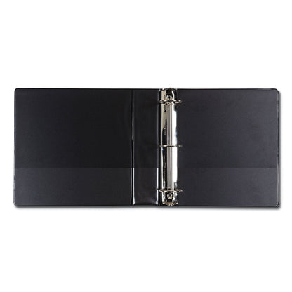 Samsill Earth's Choice Round Ring Reference Binder, 3 Rings, 2" Capacity, 11 x 8.5, Black
