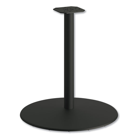 HON Between Round Disc Base for 30" Table Tops, 29" High, Black Mica