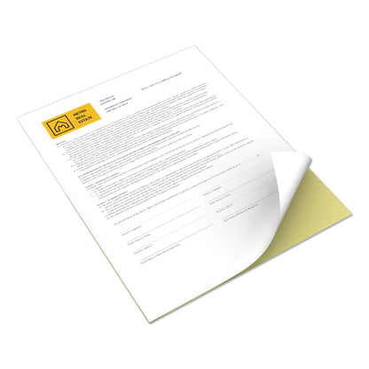 xerox Revolution Digital Carbonless Paper, 2-Part, 8.5 x 11, Canary/White, 5,000/Carton
