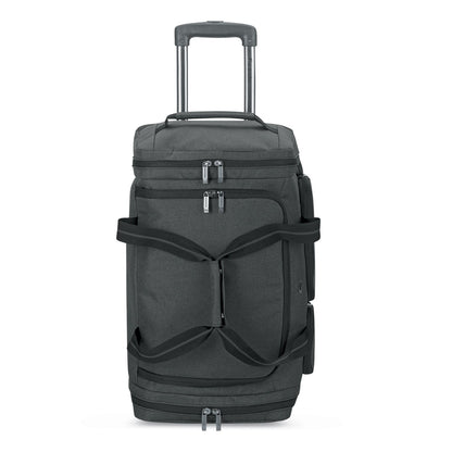 Solo Leroy Rolling Duffel, Fits Devices Up to 15.6", Polyester, 12 x 10.5 x 10.5, Gray