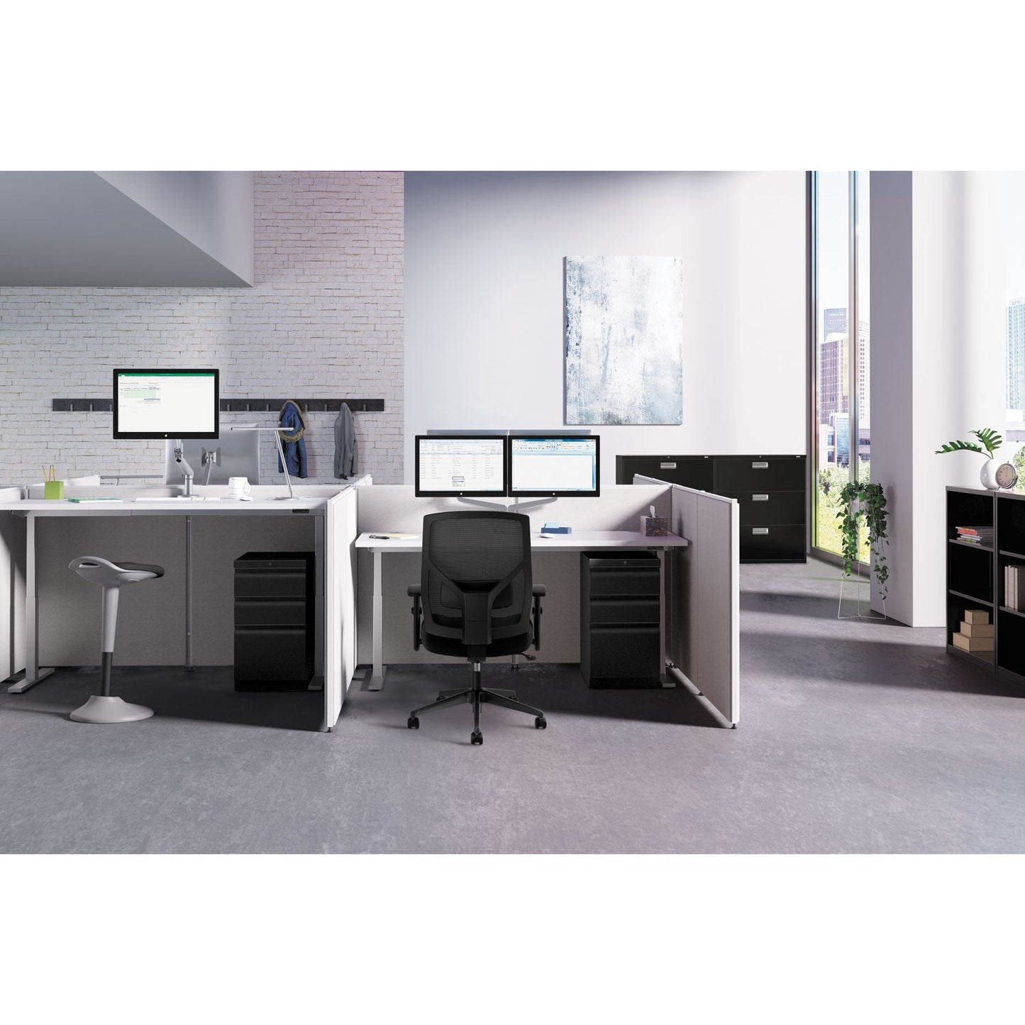 HON Verse Office Panel, 72w x 60h, Gray