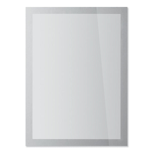 Durable DURAFRAME SUN Sign Holder, 8.5 x 11, Silver Frame, 2/Pack