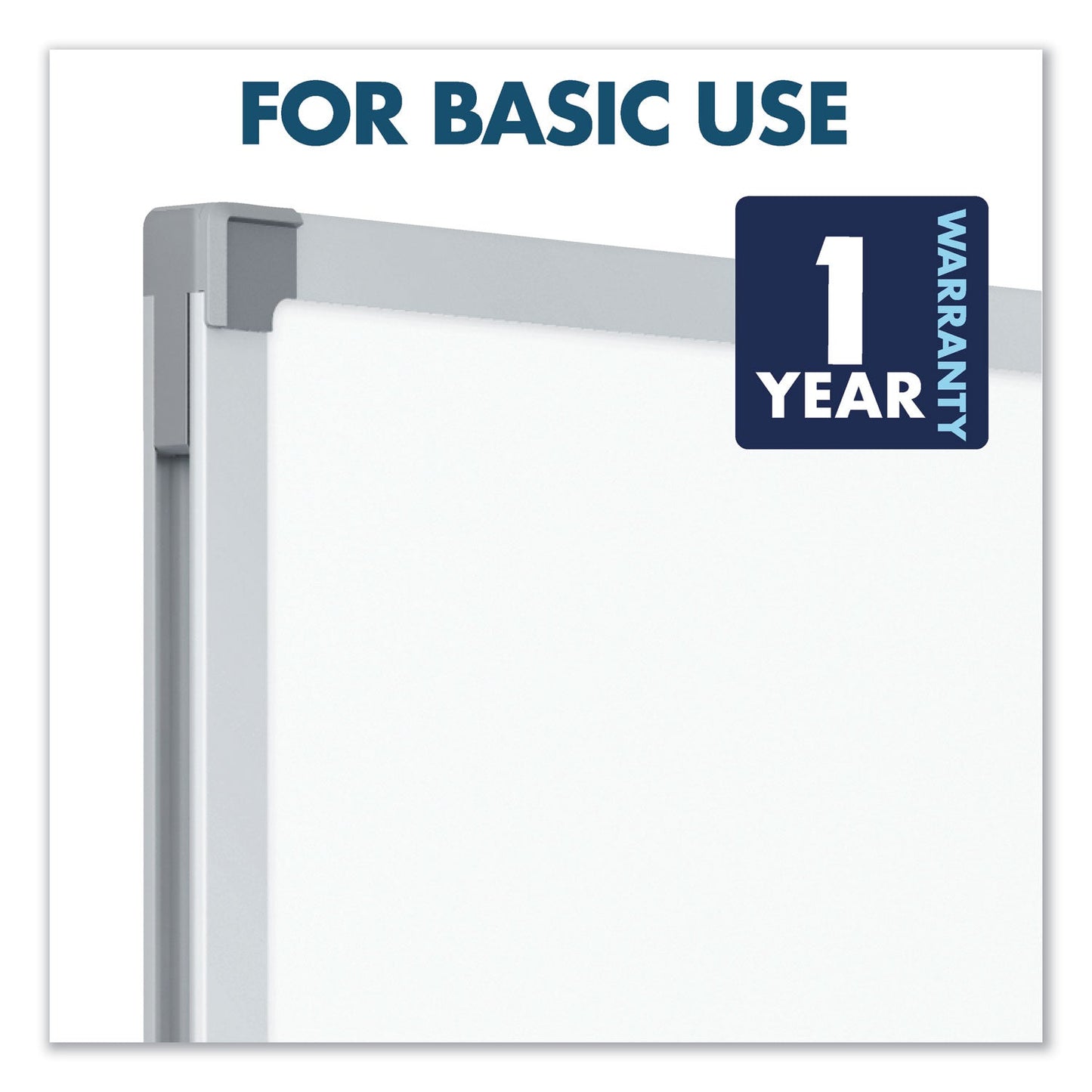 Mead Dry-Erase Board, Melamine Surface, 36 x 24, Silver Aluminum Frame
