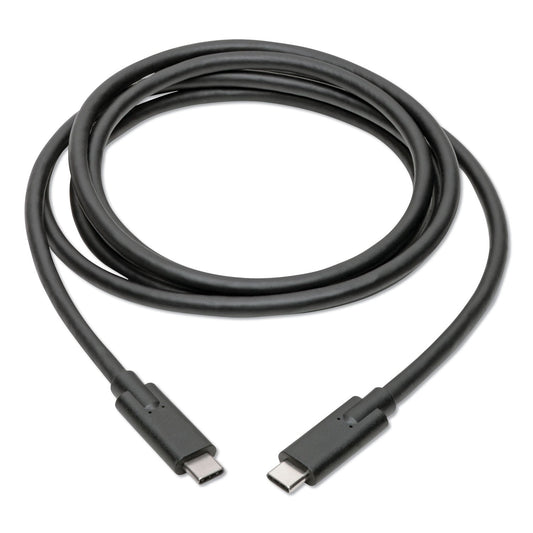 Tripp Lite USB 3.1 Gen 1 (5 Gbps) Cable, USB Type-C (USB-C) to USB Type-C (M/M), 5 A, 6 ft, Black