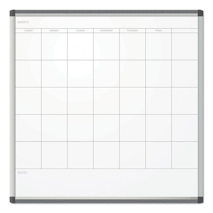 U Brands PINIT Magnetic Dry Erase Undated One Month Calendar, 36 x 36, White