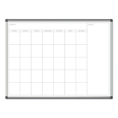 U Brands PINIT Magnetic Dry Erase Undated One Month Calendar, 48 x 36, White