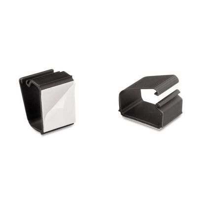 Cord Away Self-Adhesive Wire Clips, Black, 6/Pack