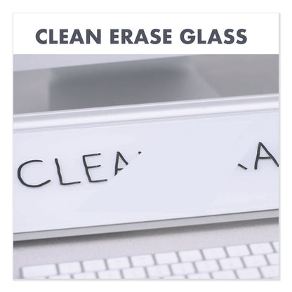 Quartet Glass Dry Erase Desktop Computer Pad, 18 x 6, White