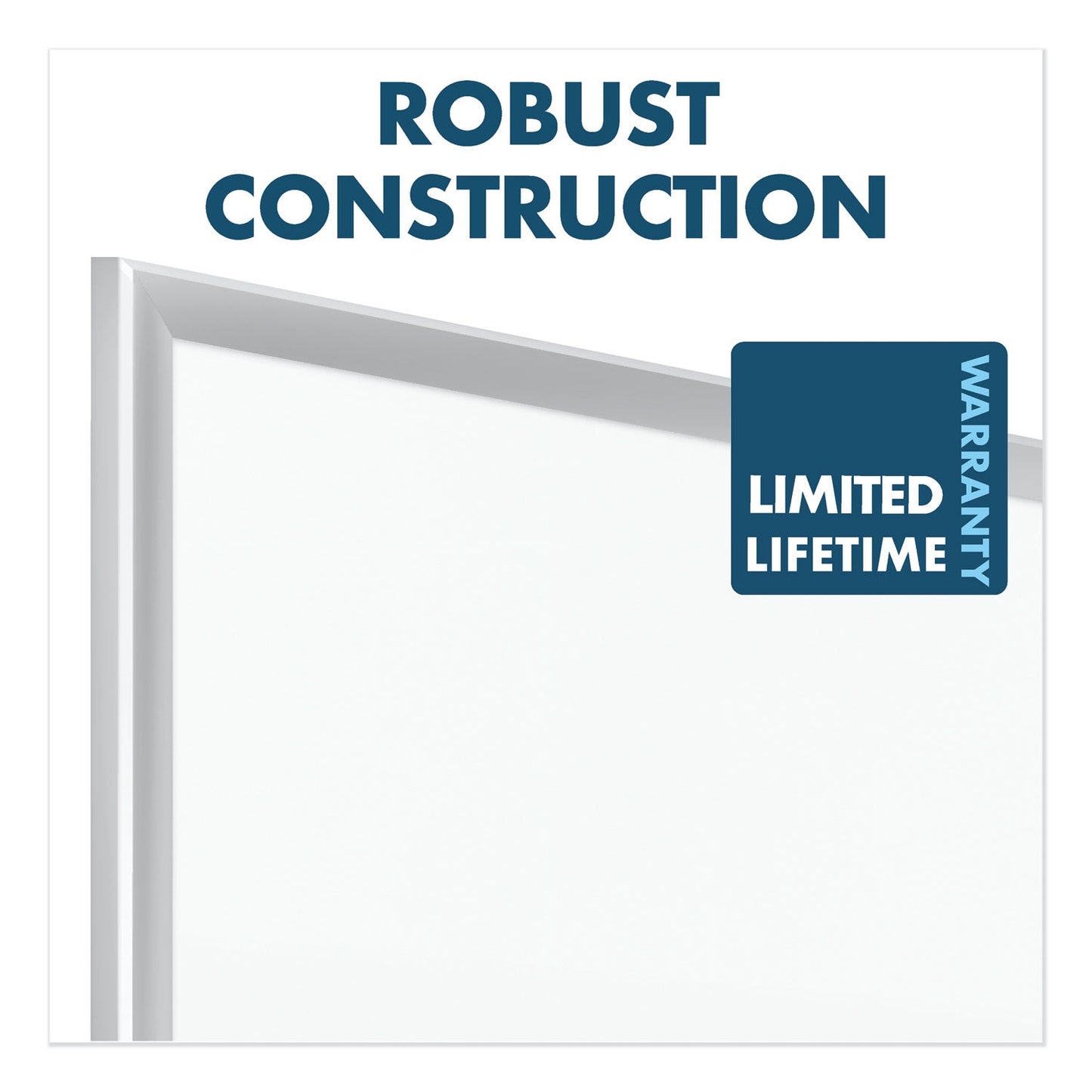 Quartet Classic Series Porcelain Magnetic Board, 60 x 36, White, Silver Aluminum Frame
