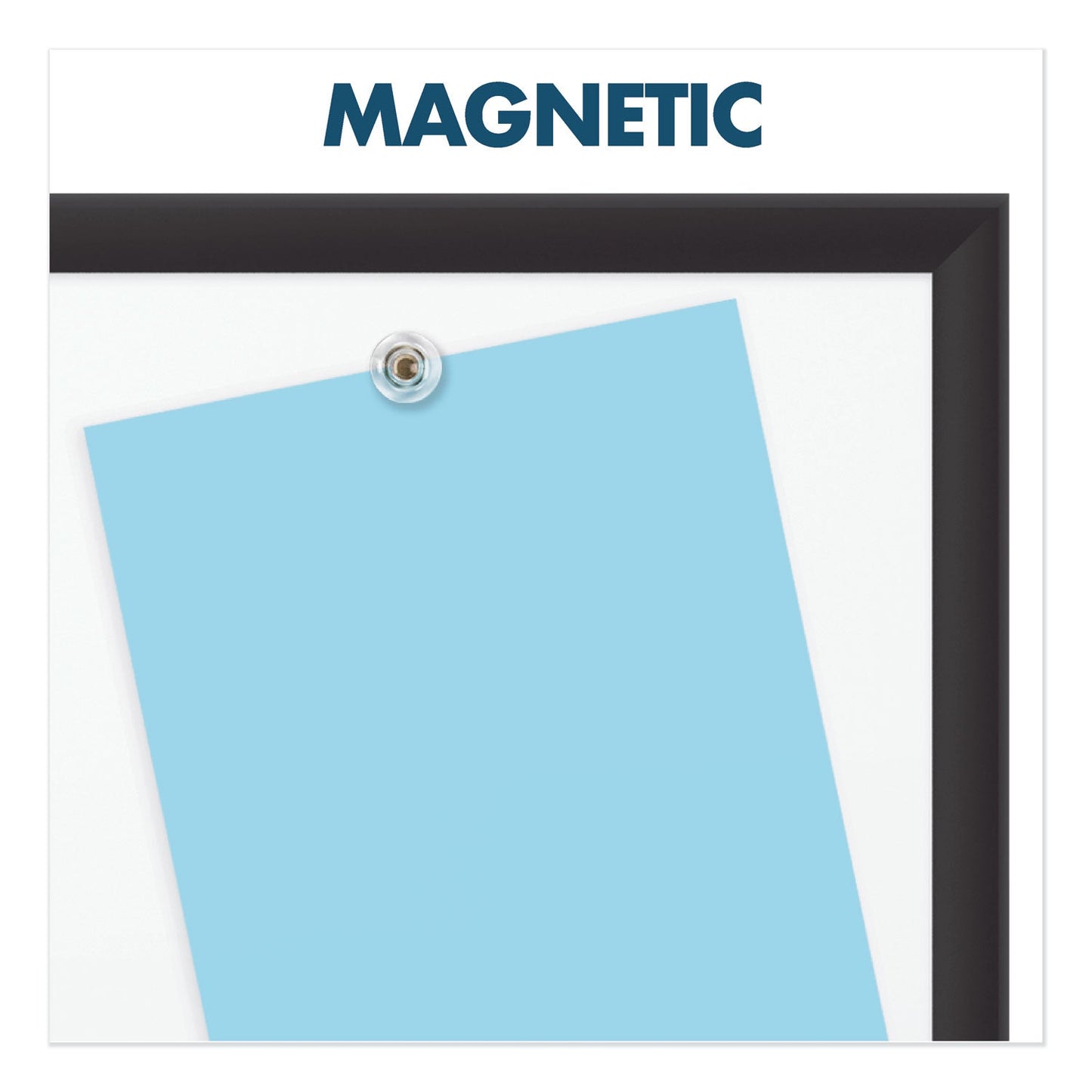 Quartet Classic Porcelain Magnetic Whiteboard, 60 x 36, Black Aluminum Frame