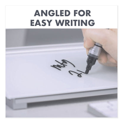 Quartet Glass Dry Erase Desktop Computer Pad, 18 x 6, White
