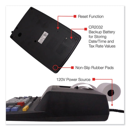 Sharp EL2196BL Two-Color Printing Calculator, Black/Red Print, 3.7 Lines/Sec