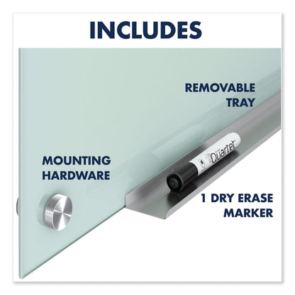 Quartet Infinity Glass Marker Board, Frosted, 36 x 24