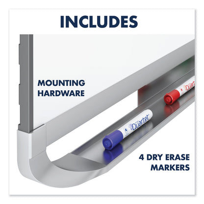 Quartet Prestige 2 DuraMax Magnetic Porcelain Whiteboard, 96 x 48, Mah. Frame
