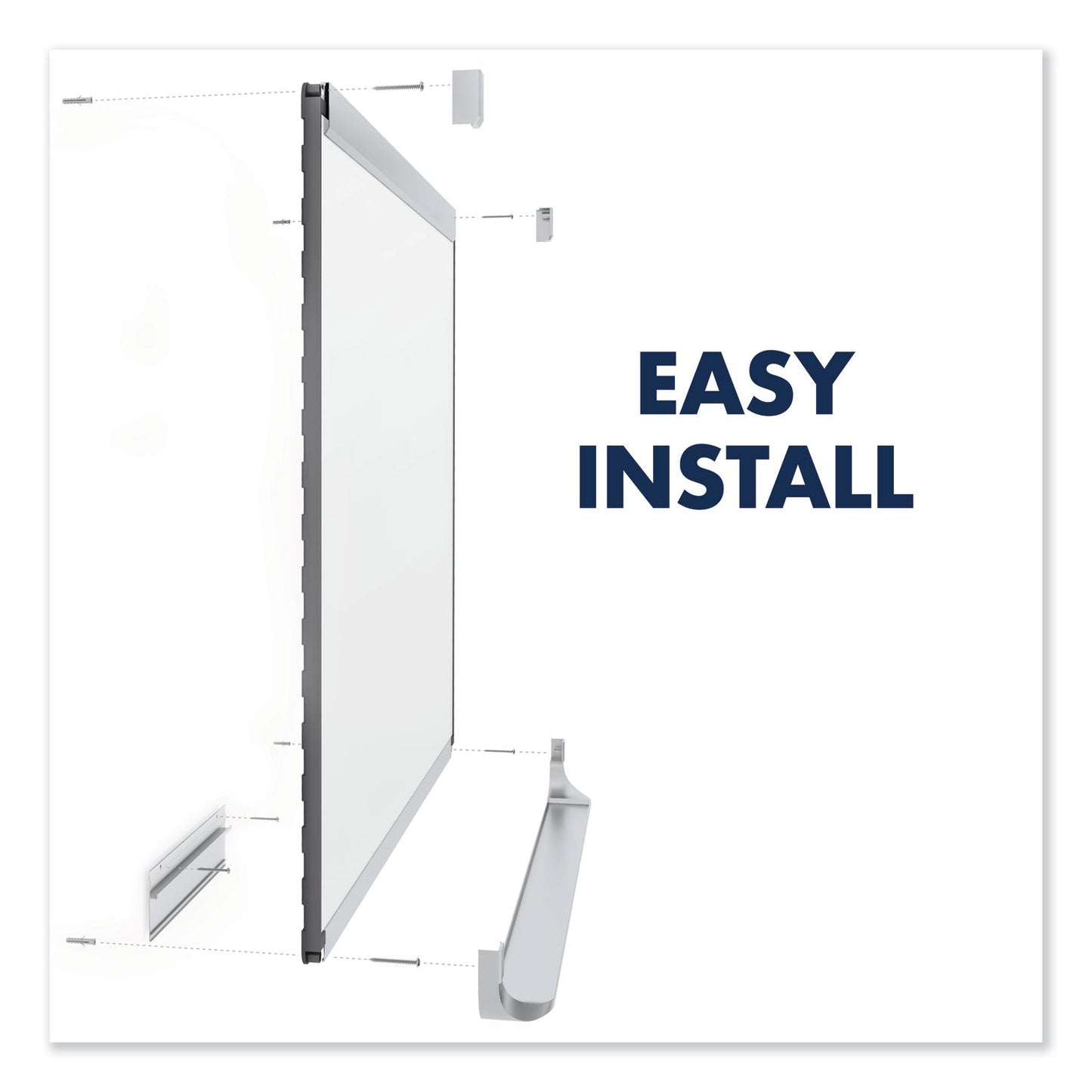 Quartet Prestige 2 DuraMax Magnetic Porcelain Whiteboard, 72 x 48, Mahogany Frame