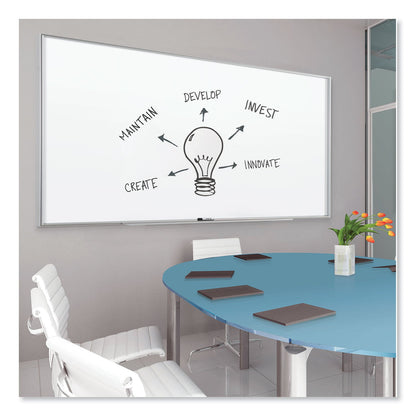 Quartet Fusion Nano-Clean Magnetic Whiteboard, 72 x 48, Silver Frame