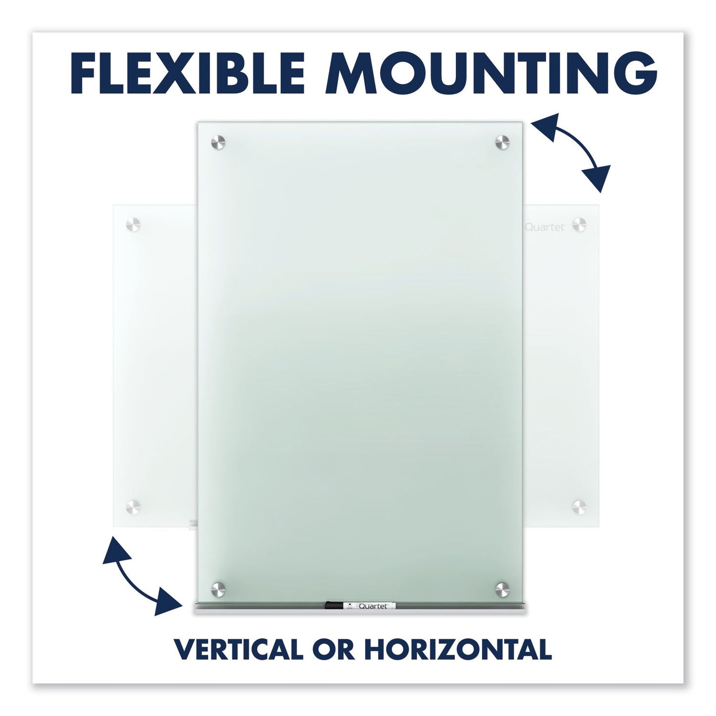 Quartet Infinity Glass Marker Board, Frosted, 72 x 48