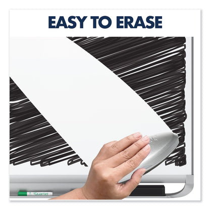 Quartet Prestige 2 DuraMax Magnetic Porcelain Whiteboard, 96 x 48, Mah. Frame