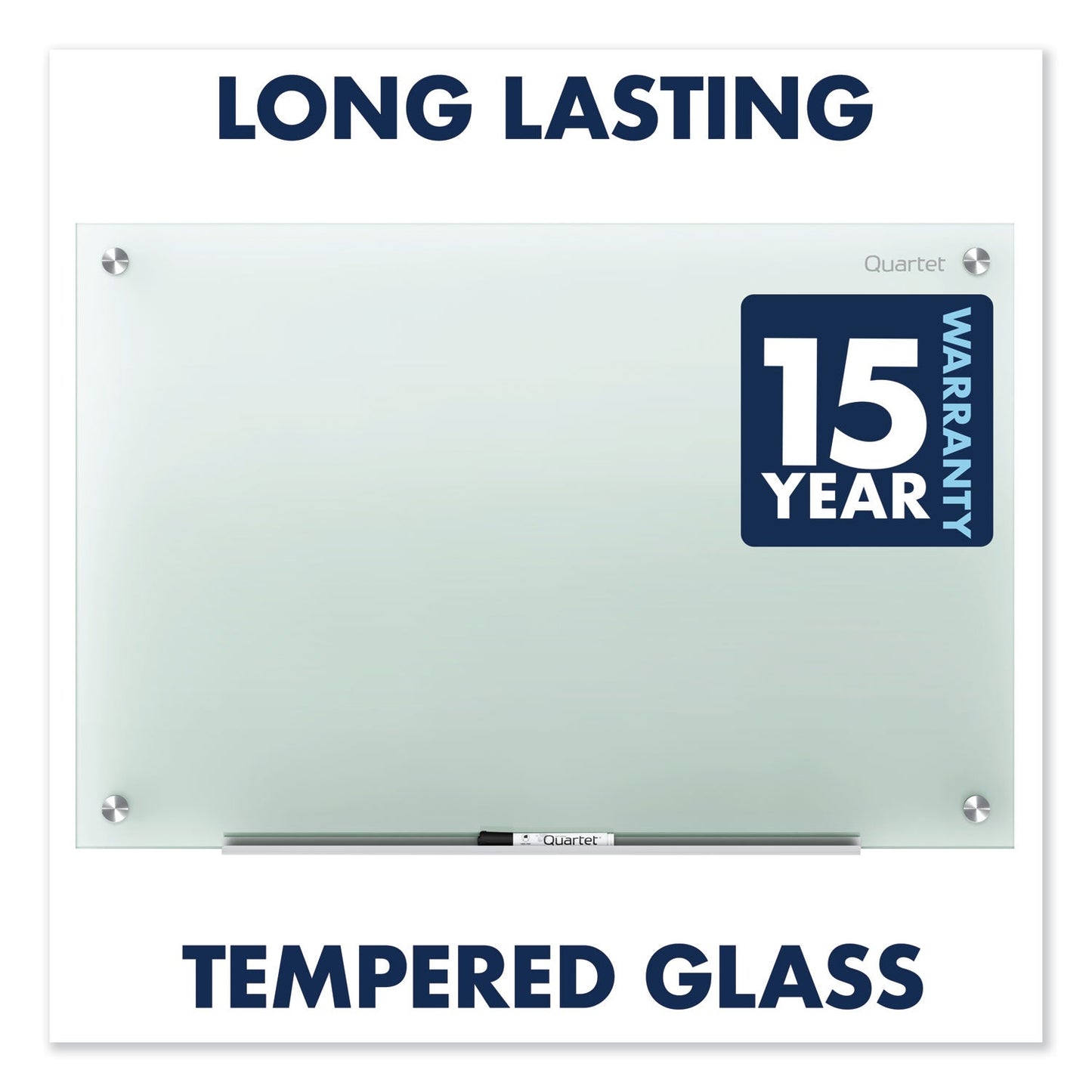 Quartet Infinity Glass Marker Board, Frosted, 36 x 24