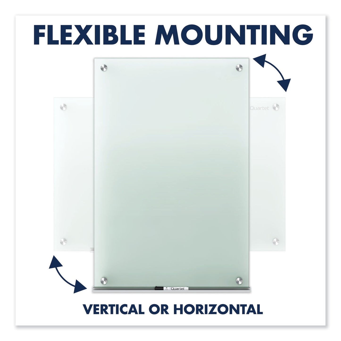 Quartet Infinity Glass Marker Board, Frosted, 48 x 36