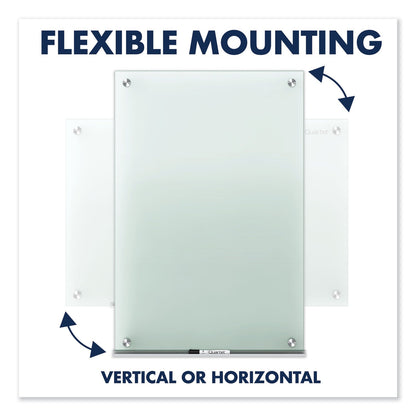 Quartet Infinity Glass Marker Board, Frosted, 48 x 36