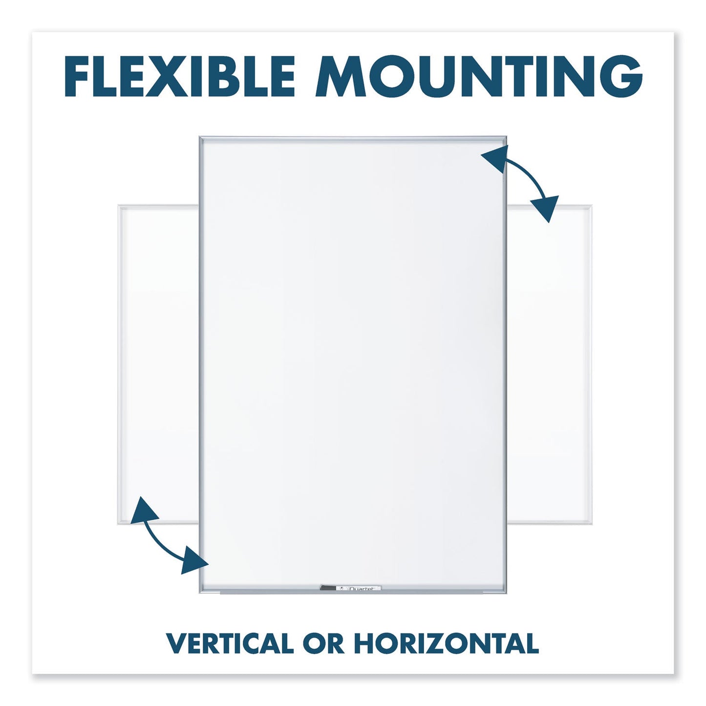 Quartet Fusion Nano-Clean Magnetic Whiteboard, 36 x 24, Silver Frame