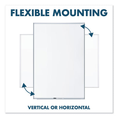 Quartet Fusion Nano-Clean Magnetic Whiteboard, 36 x 24, Silver Frame