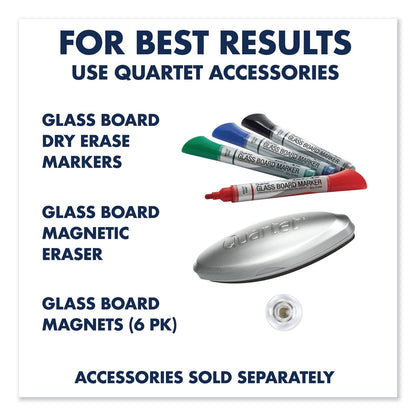 Quartet Infinity Glass Marker Board, Frosted, 72 x 48