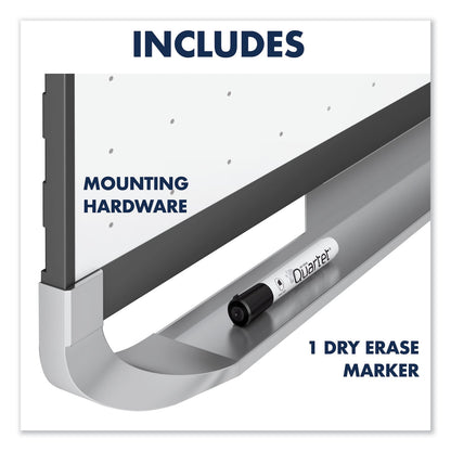Quartet Prestige 2 Magnetic Total Erase Whiteboard, 48 x 36, Graphite Frame