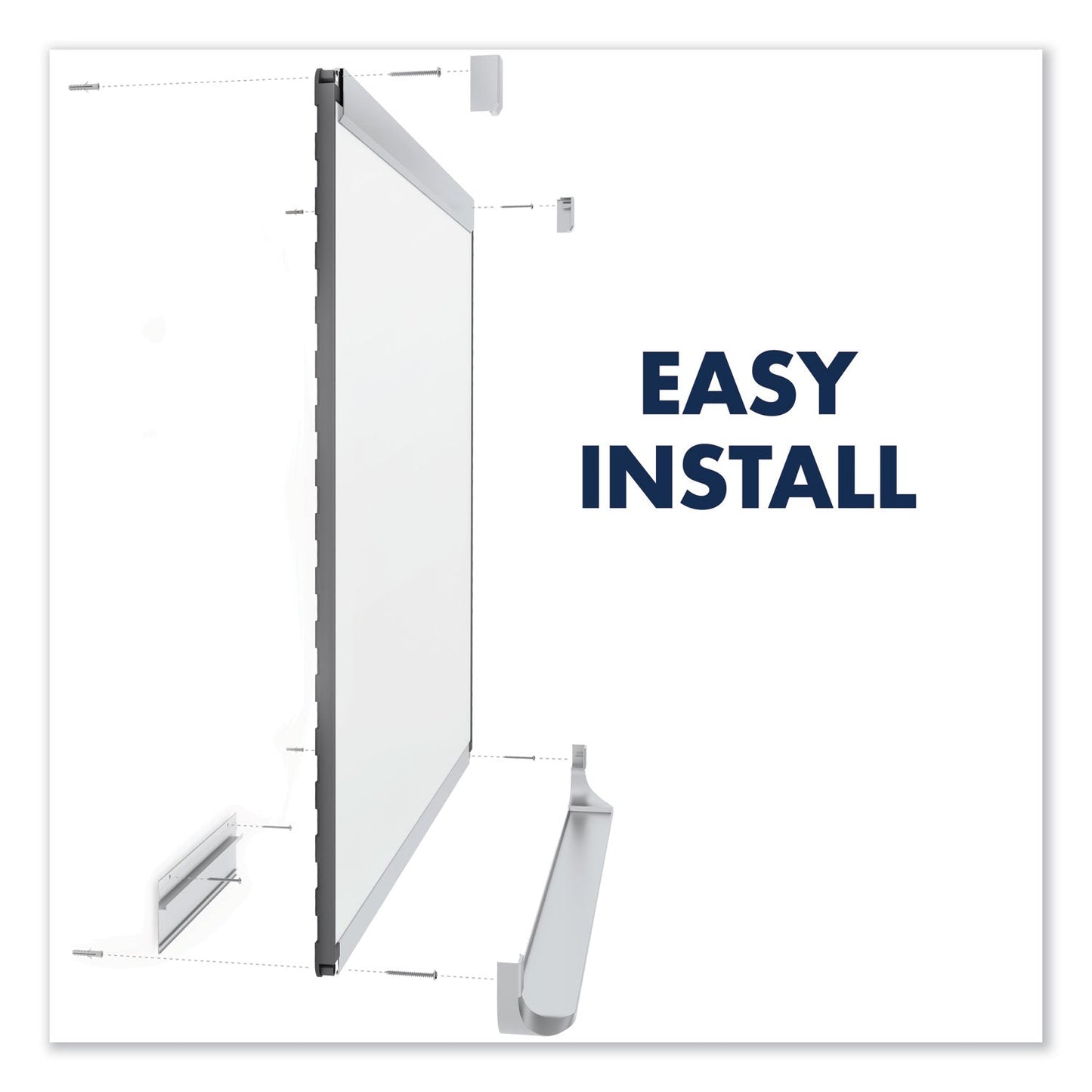 Quartet Prestige 2 Total Erase Whiteboard, 72 x 48, Mahogany Color Frame