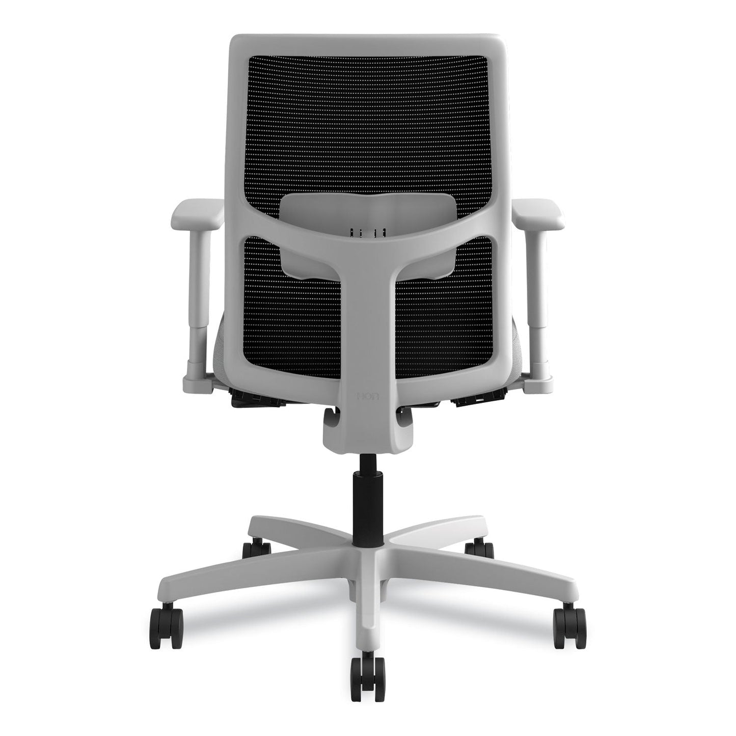 HON Ignition 2.0 4-Way Stretch Low-Back Mesh Task Chair, Supports Up to 300 lb, Frost Seat, Charcoal Back, Titanium Base
