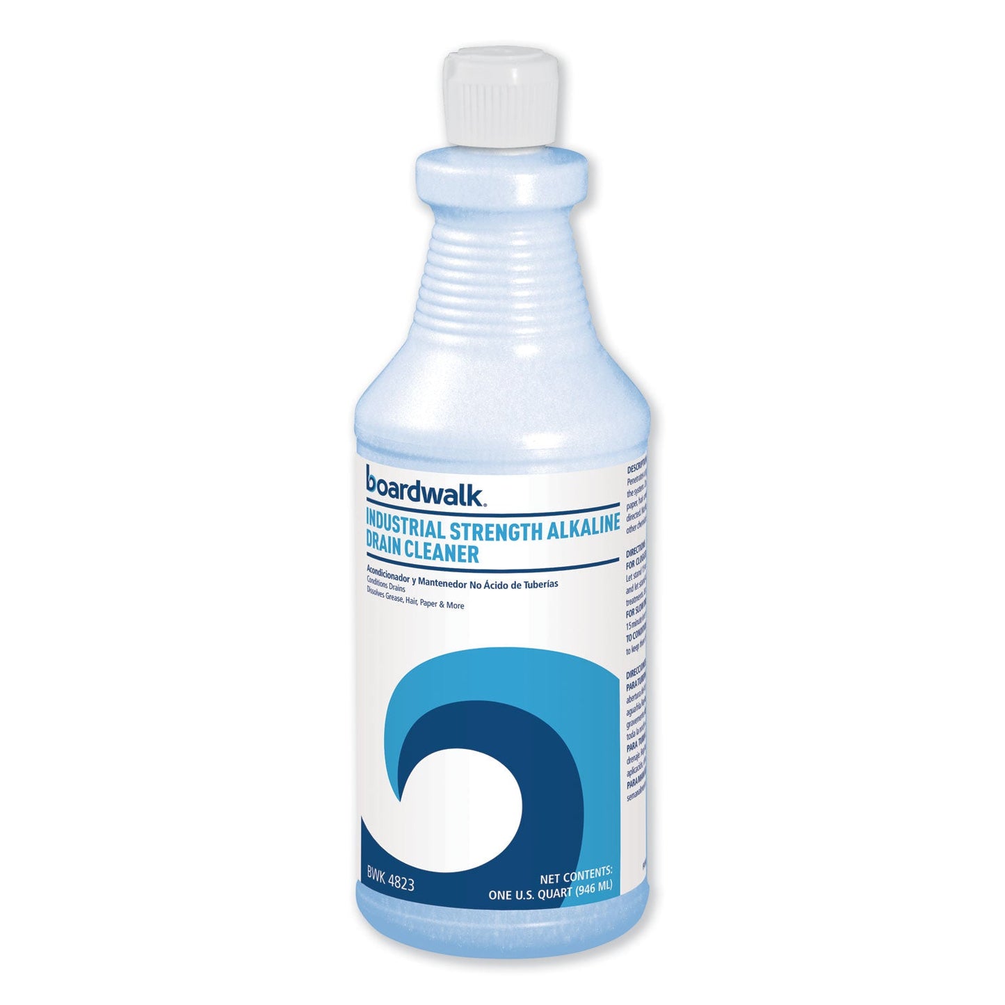 Boardwalk Industrial Strength Alkaline Drain Cleaner, 32 oz Bottle